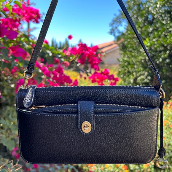 Coach Handbags - COACH Bella Polished Pebble Leather w/Detachable Wallet